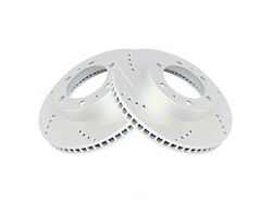 Performance Drilled and Slotted 6-Lug Rotors; Front Pair (05-23 Tacoma)