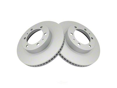 Plain Vented 6-Lug Rotors; Front Pair (05-23 4WD Tacoma)