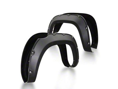 Pocket Style Fender Flares; Matte Black (16-23 Tacoma)