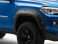 Pocket Style Fender Flares; Matte Black (16-23 Tacoma)