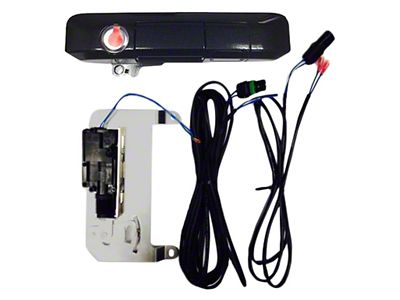 Power Tailgate Smart Lock Handle with Bolt Codeable Lock; Black Sand Pearl (05-15 Tacoma)