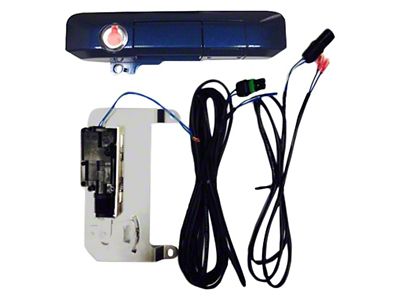 Power Tailgate Smart Lock Handle with Bolt Codeable Lock; Blue Ribbon (05-15 Tacoma)