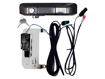 Power Tailgate Smart Lock Handle with Standard Lock; Magentic Gray Metallic (05-15 Tacoma)