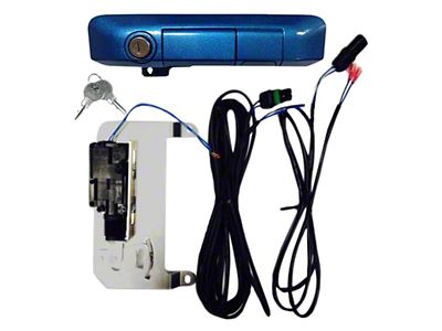 Power Tailgate Smart Lock Handle with Standard Lock; Speedway Blue (05-15 Tacoma)