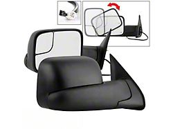 Powered Heated Manual Extendable Mirrors; Black (05-15 Tacoma)