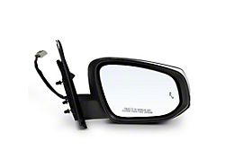 Powered Heated Manual Folding Mirror; Chrome; Passenger Side (16-23 Tacoma w/ Blind Spot & w/o Side View Camera)