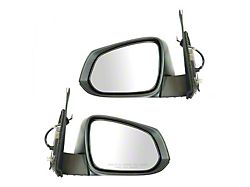 Powered Heated Mirrors; Textured Black (16-19 Tacoma)