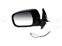 Powered Non-Heated Side Mirror; Driver Side; Black (05-11 Tacoma)