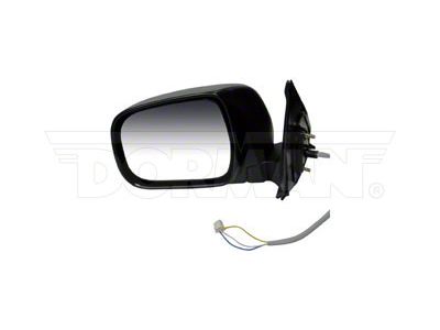 Powered Non-Heated Side Mirror; Driver Side; Black (05-11 Tacoma)
