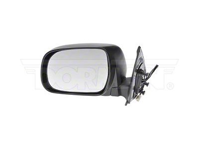 Powered Non-Heated Side Mirror; Driver Side; Black (05-11 Tacoma w/o Auto Dim Mirrors)