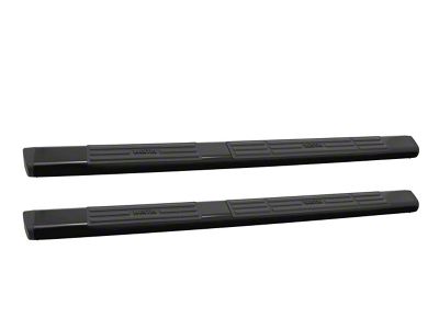 Premier 6 Oval Nerf Side Step Bars with Mounting Kit; Black (05-23 Tacoma Double Cab)