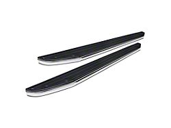 Premium Running Boards; Black with Stainless Steel Trim (24-26 Tacoma Double Cab)