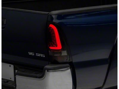 PRO-Series LED Tail Lights; Jet Black Housing; Smoked Lens (05-15 Tacoma)