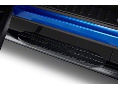 Pro Traxx 4-Inch Oval Side Step Bars; Black (05-23 Tacoma Access Cab)