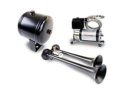 ProBlaster Compact Dual Air Horn System; Black (Universal; Some Adaptation May Be Required)