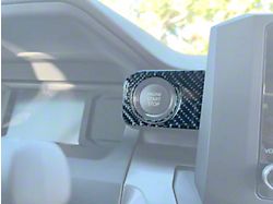 Push-To-Start Button Accent Trim; Blue Crush (24-26 Tacoma)