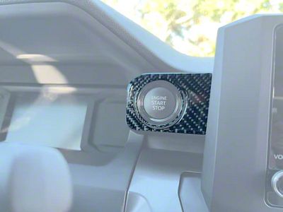 Push-To-Start Button Accent Trim; Silver Sky Metallic (24-25 Tacoma)