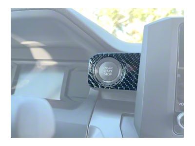 Push-To-Start Button Accent Trim; Wind Chill Pearl (24-25 Tacoma)