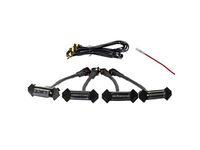 Raptor Light Kit for TRD Pro Grilles; Smoked White (16-23 Tacoma)
