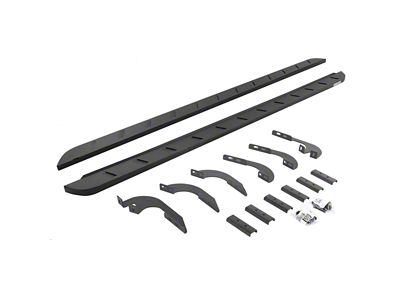 Go Rhino RB10 Slim Running Boards; Textured Black (05-23 Tacoma Double Cab)