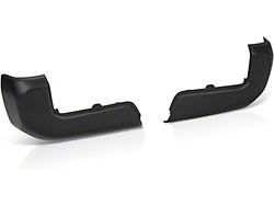 Rear Bumper End Caps; Pre-Drilled for Backup Sensors; Primered Black (16-23 Tacoma)