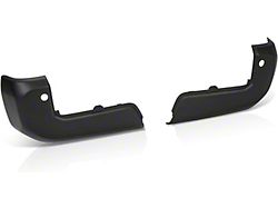 Rear Bumper End Caps; Not Pre-Drilled for Backup Sensors; Primered Black (16-23 Tacoma)