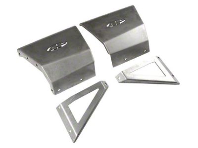 Rear Bumper Side Extensions; Bare Aluminum (05-15 Tacoma)