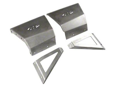 Rear Bumper Side Extensions; Black Steel (05-15 Tacoma)