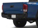 Rear Bumper without Backup Sensor Holes; Black (16-23 Tacoma)