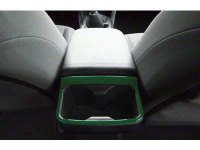 Rear Cup Holder Accent Trim; Army Green (16-23 Tacoma)