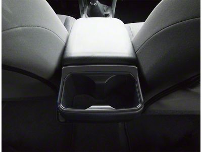Rear Cup Holder Accent Trim; Gloss Black (16-23 Tacoma)