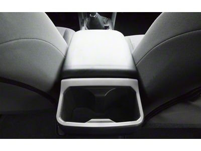 Rear Cup Holder Accent Trim; Turbo Silver (16-23 Tacoma)