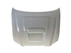 Replacement OEM Hood with Scoop Opening; Super White 2 (16-23 Tacoma)