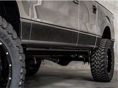 Rocker Armor Kit; Black (05-13 Tacoma Access Cab)