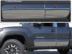 Rocker Panel Trim; Full Kit; Stainless Steel (16-23 Tacoma Access Cab w/ 5-Foot Bed)