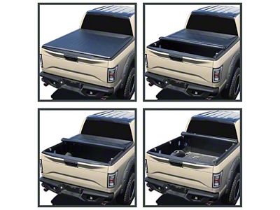 Roll Up Tonneau Cover; Black (16-23 Tacoma w/ 6-Foot Bed)