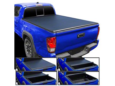 Roll Up Tonneau Cover; Black (16-23 Tacoma)