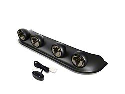 Roof Mounted Fog Lights with Switch; Smoke (Universal; Some Adaptation May Be Required)