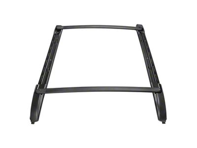 Roof Rails with Cross Bars; Black (05-23 Tacoma Double Cab)