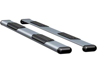 O-Mega II 6-Inch Oval Side Step Bars; Silver (05-23 Tacoma Double Cab)