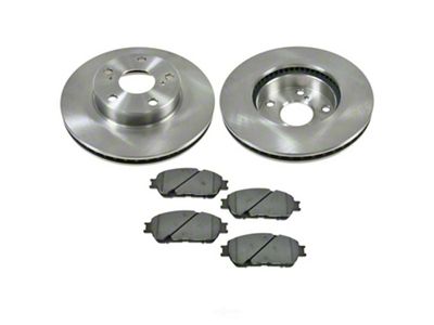 Semi-Metallic 5-Lug Brake Rotor and Pad Kit; Front (05-15 2WD Tacoma)