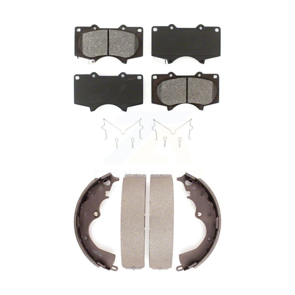 Detroit Axle Front And Rear Ceramic Brake Pads, Rotors, Wheel Hub Kit, Dodge Grand Caravan 2012-2016