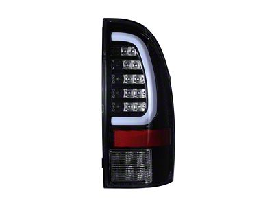 Sequential LED Tail Lights; Gloss Black Housing; Clear Lens (05-15 Tacoma)