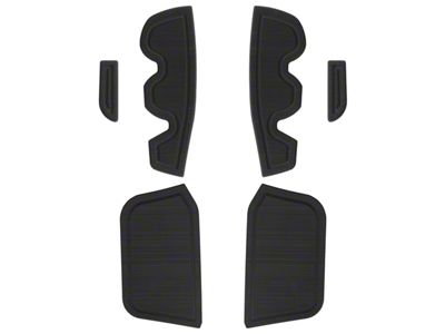 Side Door Pocket Foam Inserts; Black/Black (16-23 Tacoma Access Cab)