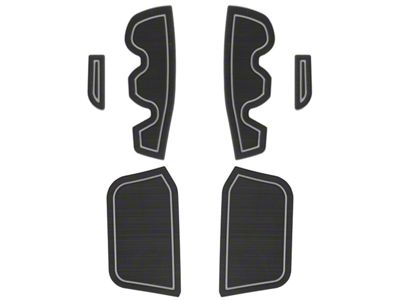 Side Door Pocket Foam Inserts; Black/Gray (16-23 Tacoma Access Cab)