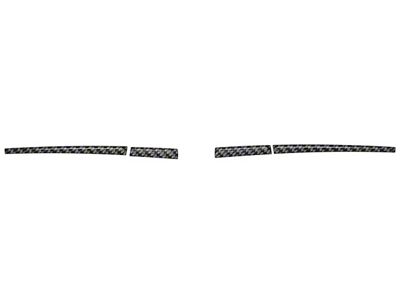Side Mirror Accent Trim; Domed Carbon Fiber (16-23 Tacoma w/o Mirror Blinkers)