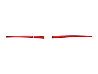Side Mirror Accent Trim; Gloss TRD Red (16-23 Tacoma w/o Mirror Blinkers)