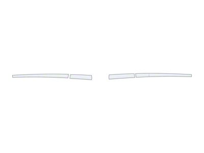Side Mirror Accent Trim; Gloss White (16-23 Tacoma w/o Mirror Blinkers)