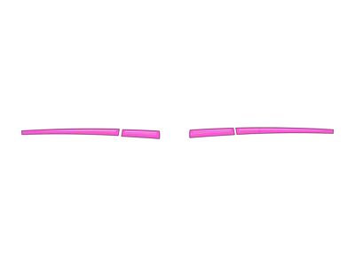 Side Mirror Accent Trim; Hot Pink (16-23 Tacoma w/o Mirror Blinkers)