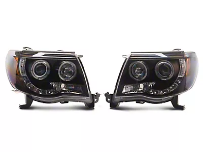 Fit For 2005-2011 Toyota Tacoma Clear Lens Black Dual LED Projector Headlights E - Foto 10